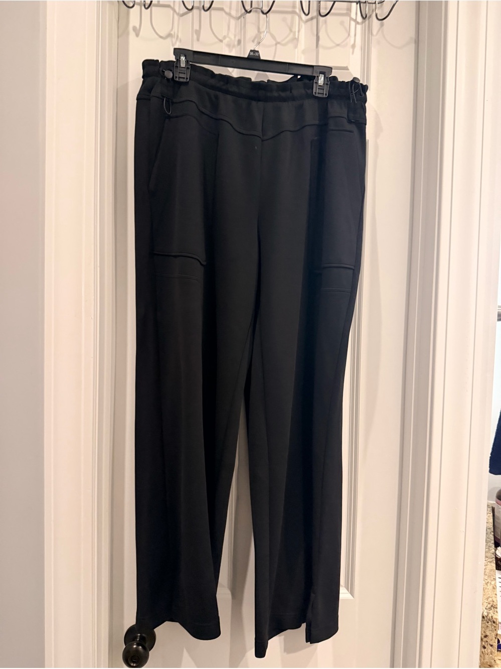 Wit & Wisdom Black Wide-Leg Pull-On Pants